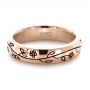 14k Rose Gold 14k Rose Gold Custom Sterling Silver Band - Flat View -  1243 - Thumbnail