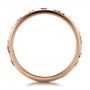 18k Rose Gold 18k Rose Gold Custom Sterling Silver Band - Front View -  1243 - Thumbnail