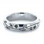 18k White Gold 18k White Gold Custom Sterling Silver Band - Flat View -  1243 - Thumbnail