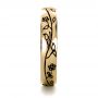 18k Yellow Gold 18k Yellow Gold Custom Sterling Silver Band - Side View -  1243 - Thumbnail
