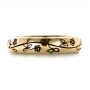 14k Yellow Gold 14k Yellow Gold Custom Sterling Silver Band - Top View -  1243 - Thumbnail