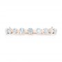 18k Rose Gold 18k Rose Gold Custom Tension Set Diamond Wedding Band - Top View -  102452 - Thumbnail