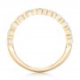 18k Yellow Gold 18k Yellow Gold Custom Tension Set Diamond Wedding Band - Front View -  102452 - Thumbnail