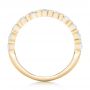 18k Yellow Gold 18k Yellow Gold Custom Tension Set Diamond Wedding Band - Front View -  102452 - Thumbnail