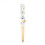 18k Yellow Gold 18k Yellow Gold Custom Tension Set Diamond Wedding Band - Side View -  102452 - Thumbnail