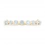 18k Yellow Gold 18k Yellow Gold Custom Tension Set Diamond Wedding Band - Top View -  102452 - Thumbnail