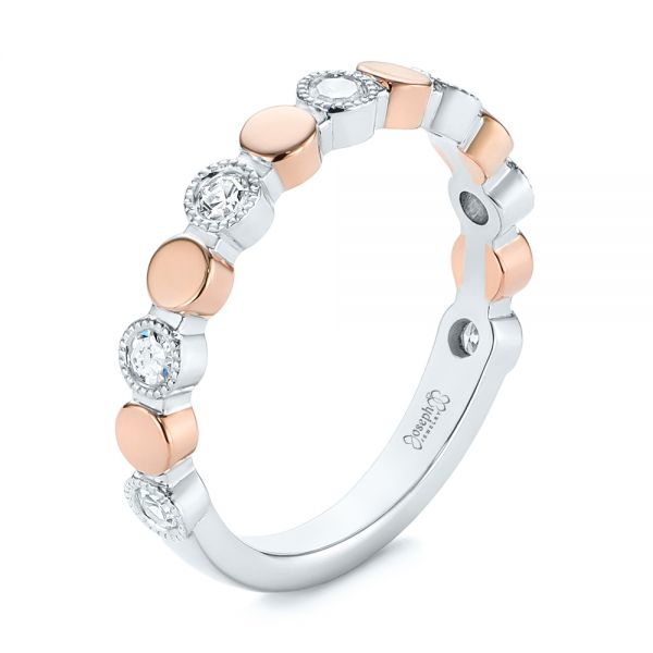 Custom Two-Tone Bezel Diamond Wedding Band - reference design