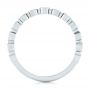  14K Gold And 18k White Gold 14K Gold And 18k White Gold Custom Two-tone Bezel Diamond Wedding Band - Front View -  104486 - Thumbnail
