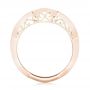 14k Rose Gold And 14K Gold 14k Rose Gold And 14K Gold Custom Two-tone Diamond Wedding Band - Front View -  103132 - Thumbnail