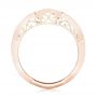 14k Rose Gold And Platinum 14k Rose Gold And Platinum Custom Two-tone Diamond Wedding Band - Front View -  103132 - Thumbnail