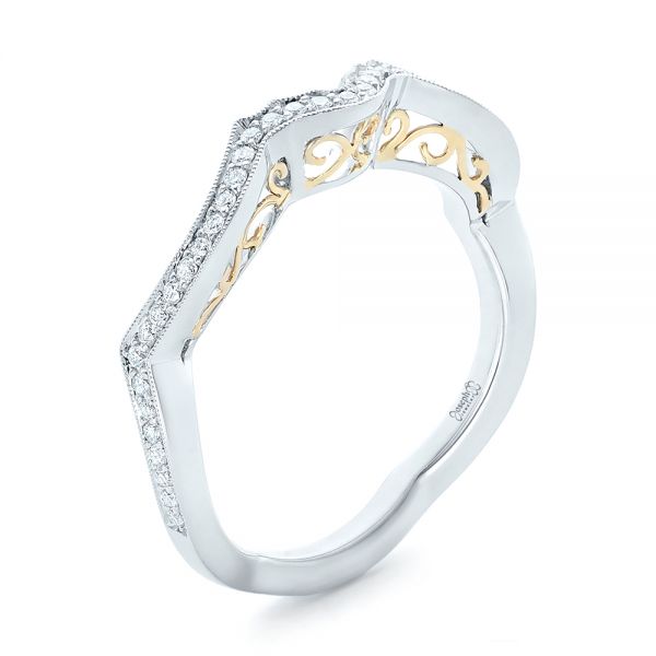 Custom Two-Tone Diamond Wedding Band - reference design