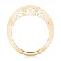 14k Yellow Gold And 14K Gold 14k Yellow Gold And 14K Gold Custom Two-tone Diamond Wedding Band - Front View -  103132 - Thumbnail