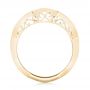 18k Yellow Gold And 14K Gold 18k Yellow Gold And 14K Gold Custom Two-tone Diamond Wedding Band - Front View -  103132 - Thumbnail