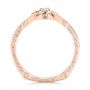 14k Rose Gold And 14K Gold 14k Rose Gold And 14K Gold Custom Two-tone Pink Sapphire And Diamond Wedding Band - Front View -  102828 - Thumbnail