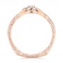 14k Rose Gold And 18K Gold 14k Rose Gold And 18K Gold Custom Two-tone Pink Sapphire And Diamond Wedding Band - Front View -  102828 - Thumbnail