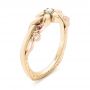 18k Yellow Gold And 14K Gold Custom Two-tone Pink Sapphire And Diamond Wedding Band
