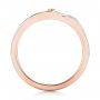 14k Rose Gold And 14K Gold 14k Rose Gold And 14K Gold Custom Two-tone Wedding Band - Front View -  102780 - Thumbnail