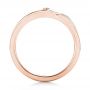 14k Rose Gold And 18K Gold 14k Rose Gold And 18K Gold Custom Two-tone Wedding Band - Front View -  102780 - Thumbnail