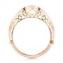 18k Rose Gold And Platinum 18k Rose Gold And Platinum Custom Two-tone Wedding Band - Front View -  103382 - Thumbnail