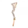 14k Rose Gold And 18K Gold 14k Rose Gold And 18K Gold Custom Two-tone Wedding Band - Side View -  103382 - Thumbnail