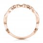 14k Rose Gold And 18K Gold 14k Rose Gold And 18K Gold Custom Two-tone Women's Wedding Band - Front View -  102125 - Thumbnail