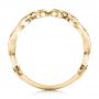 14k Yellow Gold And 14K Gold 14k Yellow Gold And 14K Gold Custom Two-tone Women's Wedding Band - Front View -  102125 - Thumbnail