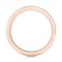 14k Rose Gold 14k Rose Gold Custom Unplated Hand Engraved Wedding Band - Front View -  103516 - Thumbnail