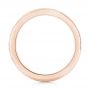 18k Rose Gold 18k Rose Gold Custom Unplated Hand Engraved Wedding Band - Front View -  103516 - Thumbnail