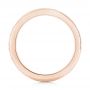 18k Rose Gold 18k Rose Gold Custom Unplated Hand Engraved Wedding Band - Front View -  103516 - Thumbnail