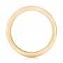 18k Yellow Gold 18k Yellow Gold Custom Unplated Hand Engraved Wedding Band - Front View -  103516 - Thumbnail