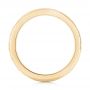 18k Yellow Gold 18k Yellow Gold Custom Unplated Hand Engraved Wedding Band - Front View -  103516 - Thumbnail