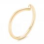14k Yellow Gold 14k Yellow Gold Custom Unplated Wedding Band - Three-Quarter View -  103032 - Thumbnail