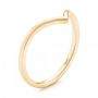 14k Yellow Gold 14k Yellow Gold Custom Unplated Wedding Band - Three-Quarter View -  103032 - Thumbnail