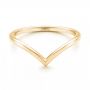 18k Yellow Gold 18k Yellow Gold Custom Unplated Wedding Band - Flat View -  103032 - Thumbnail