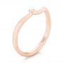 18k Rose Gold 18k Rose Gold Custom Wedding Band - Three-Quarter View -  103451 - Thumbnail