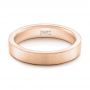 18k Rose Gold 18k Rose Gold Custom Wedding Band - Flat View -  102428 - Thumbnail