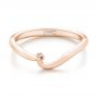 18k Rose Gold 18k Rose Gold Custom Wedding Band - Flat View -  103451 - Thumbnail