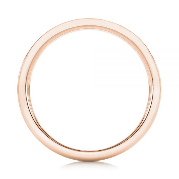 18k Rose Gold 18k Rose Gold Custom Wedding Band - Front View -  102428