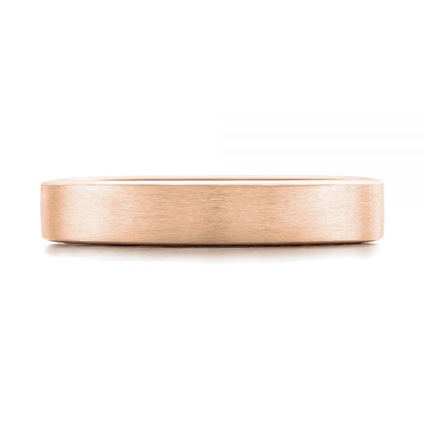 14k Rose Gold 14k Rose Gold Custom Wedding Band - Top View - 102428