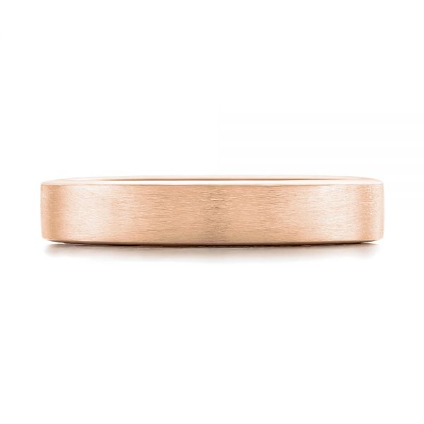 14k Rose Gold 14k Rose Gold Custom Wedding Band - Top View -  102428