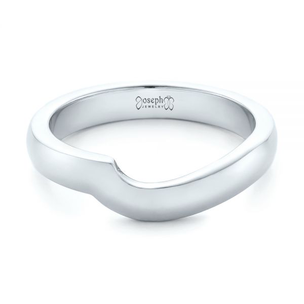  Platinum Platinum Custom Wedding Band - Flat View -  102359