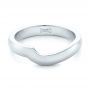 14k White Gold Custom Wedding Band - Flat View -  102359 - Thumbnail