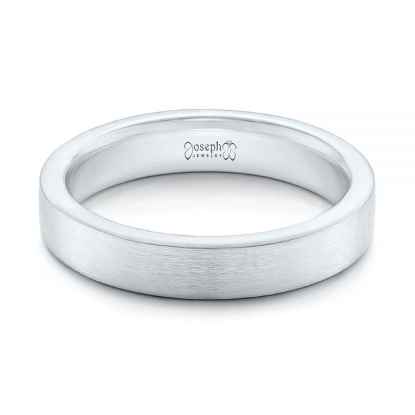  Platinum Platinum Custom Wedding Band - Flat View -  102428