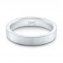 18k White Gold 18k White Gold Custom Wedding Band - Flat View -  102428 - Thumbnail