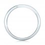 14k White Gold Custom Wedding Band - Front View -  102359 - Thumbnail