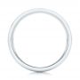 14k White Gold Custom Wedding Band - Front View -  102428 - Thumbnail