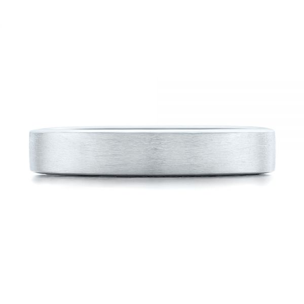 18k White Gold 18k White Gold Custom Wedding Band - Top View -  102428