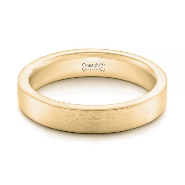 14k Yellow Gold 14k Yellow Gold Custom Wedding Band - Flat View - 102428