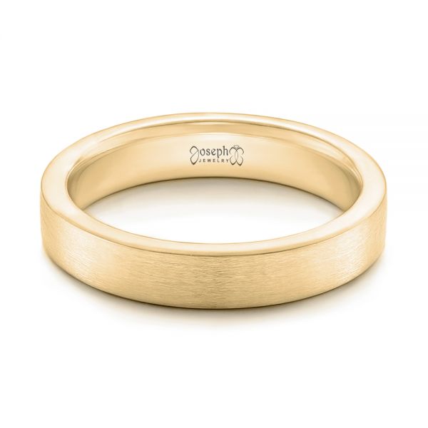 14k Yellow Gold 14k Yellow Gold Custom Wedding Band - Flat View -  102428