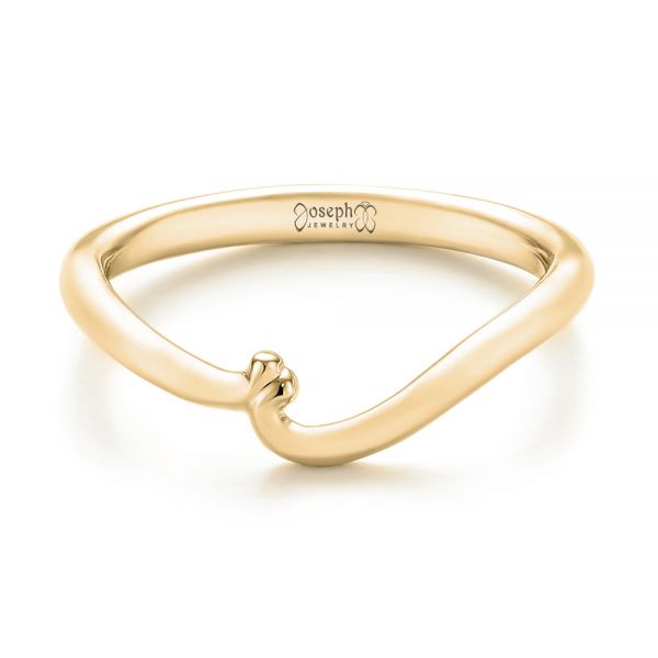 14k Yellow Gold 14k Yellow Gold Custom Wedding Band - Flat View - 103451